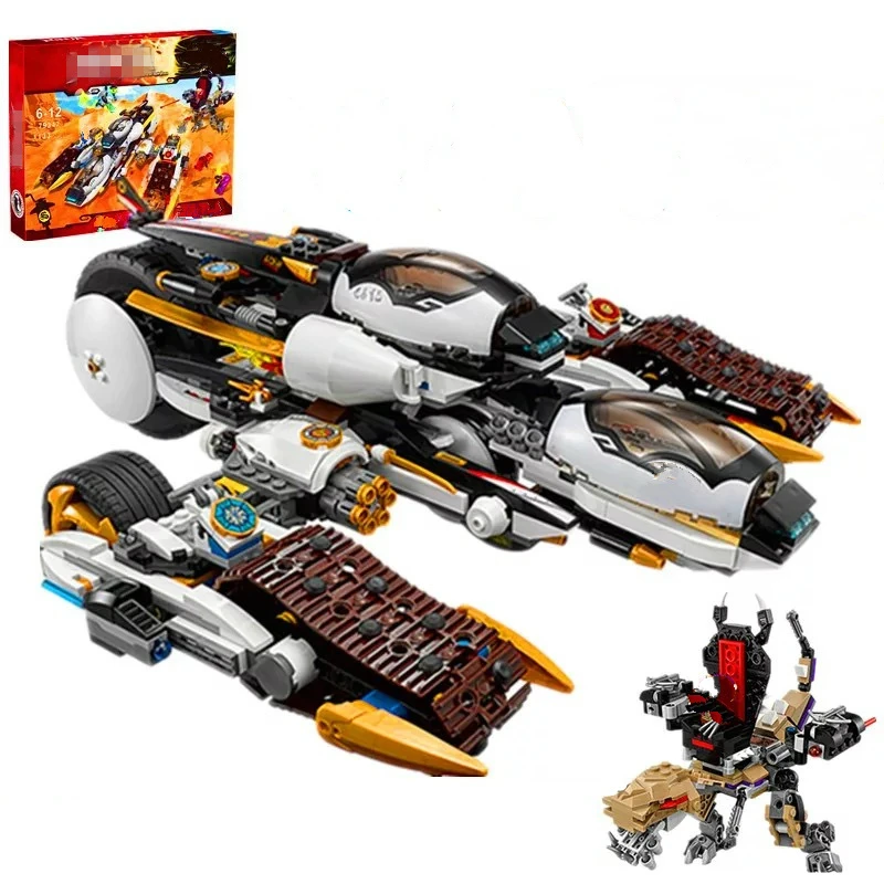 1146 шт. Детский конструктор Ninjagoed Ultra Stealth Raider строительные блоки с фигурами 70595