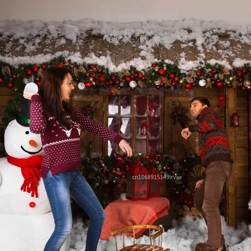 50-10PCS Soft Snow Fake Balls Christmas Kids Gift Toy Indoor Outdoor Snow Fight Ball Set Xmas Tree Ornament Decoration For Home