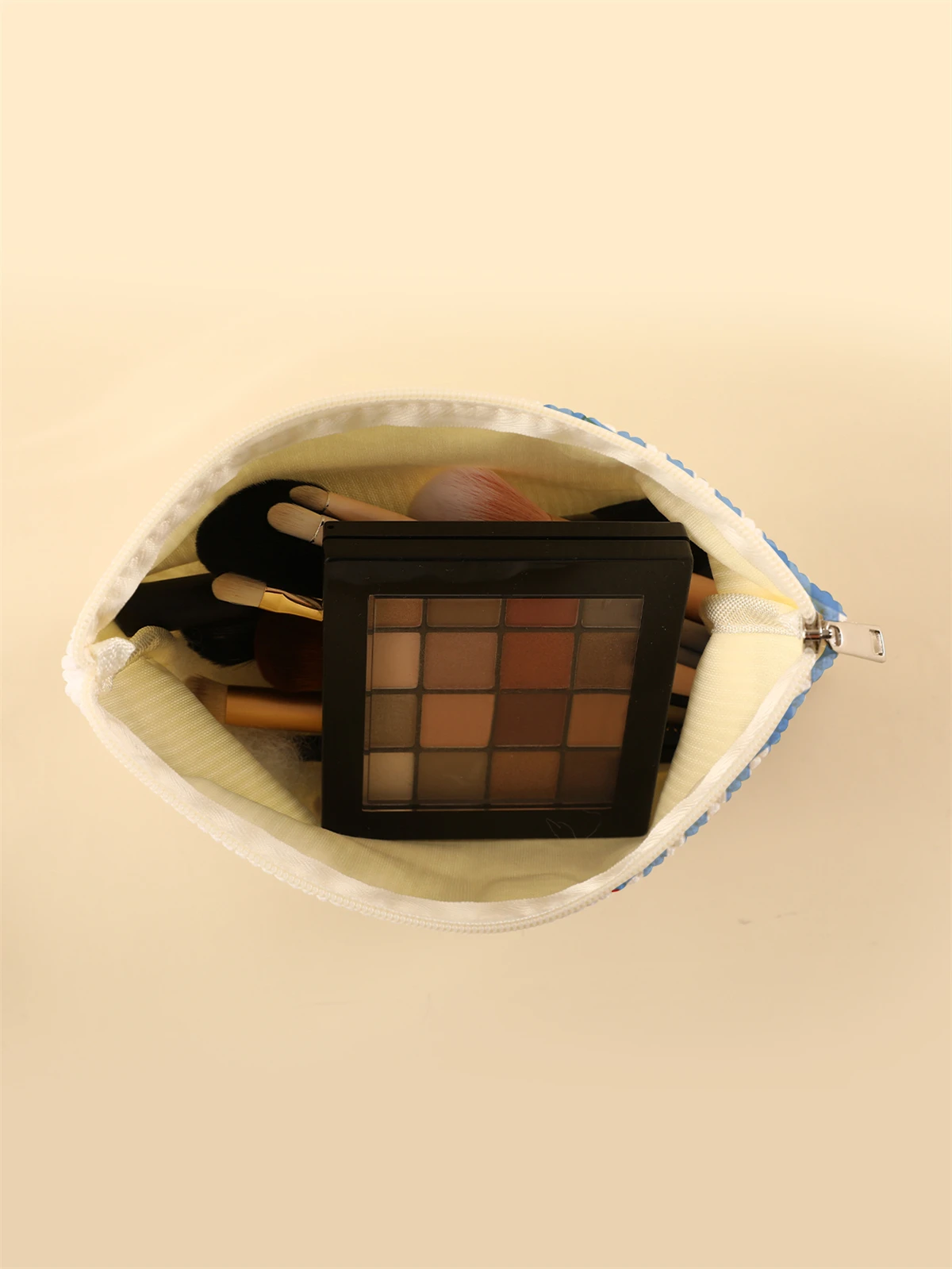 Corduroy Travel Cosmetic Bag Portable Makeup Storage Bag Purses Women Large Capacity Zipper Make Up Organizer Storage Clutch