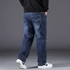 Mens Large Size Black Jeans 10XL Oversize High Waist Loose Trousers Husband Plus Size Loose Denim Trousers Blue Male Denim Pants 5