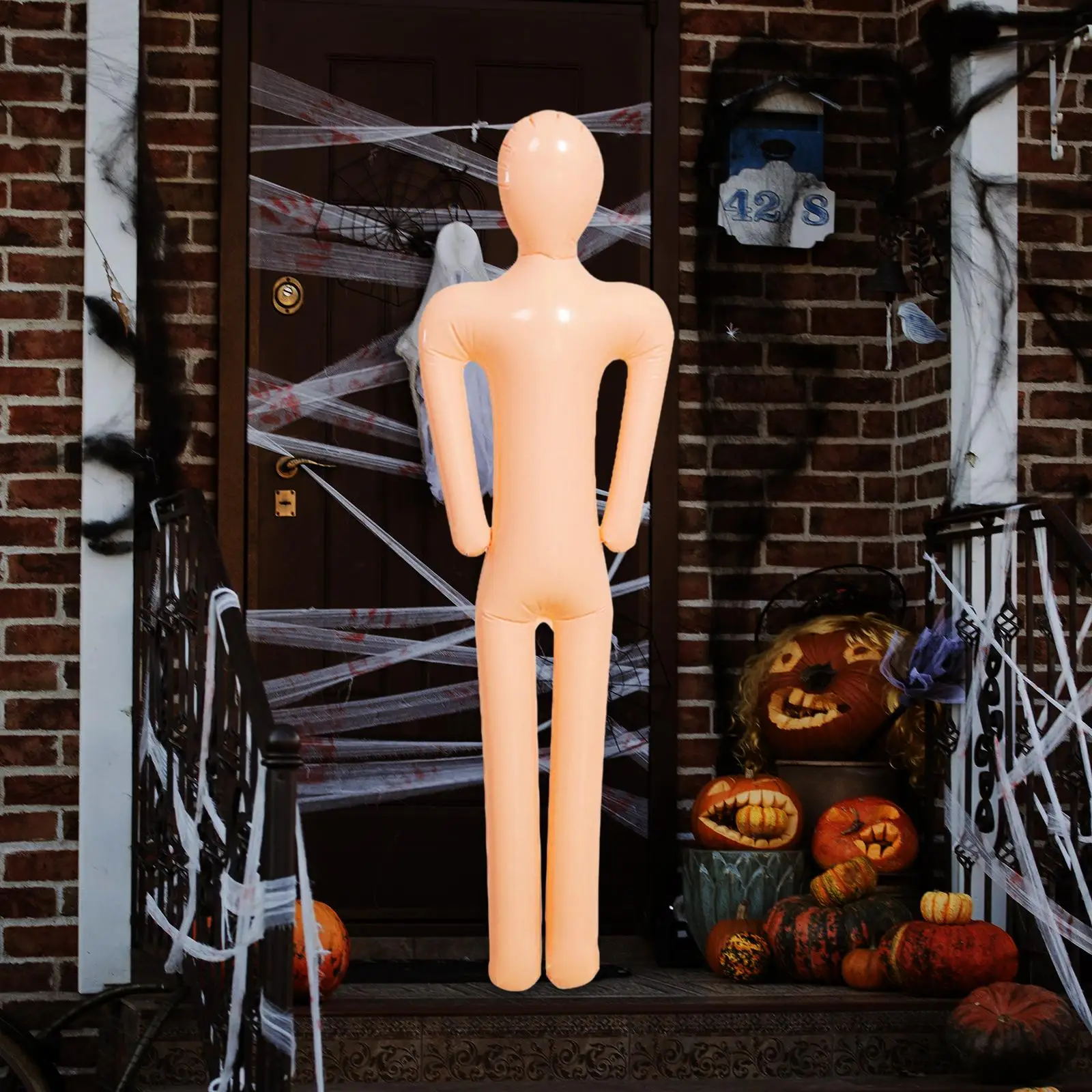 Inflatable Mannequin party Prop Cosplay role clothes display 4.9ft DIY Xmas Halloween Decorations For House Patio Yard Decor foam mannequin head female mannequins pvc mannequin feet