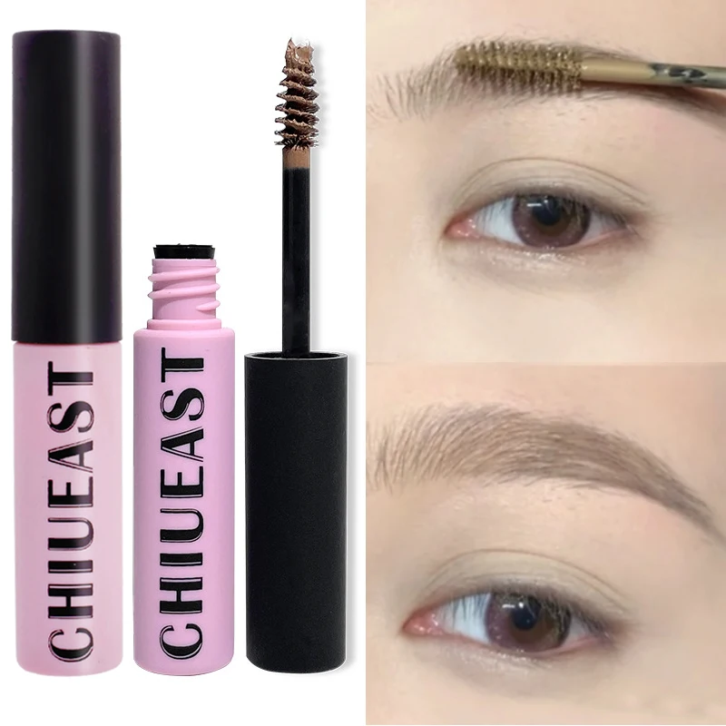 

3 Colors Liquid Eyebrow Dyeing Cream Lasting Waterproof 3D Eyebrow Not-smudge Brow Gel Wild Eyebrow Enhancer Makeup with Brushes