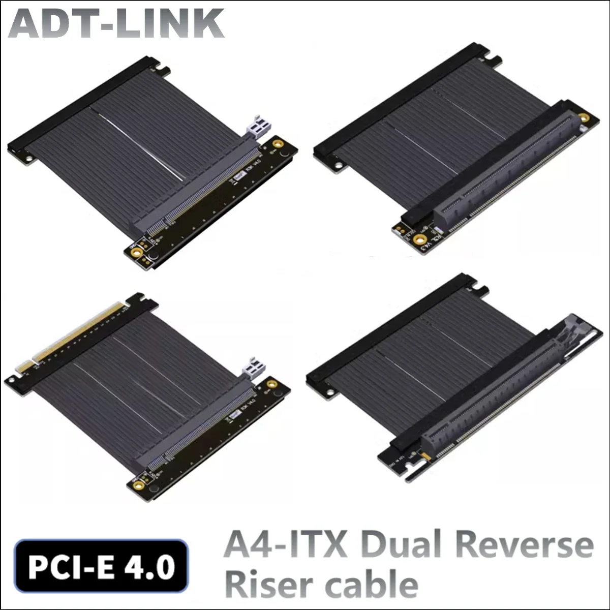 

ADT-Link Riser PCI-E 4.0 X16 Riser Cable For RTX3090 PCIE 4.0 Graphics Card Extension Cord ITX A4 Mini Case GPU Extender Adapter