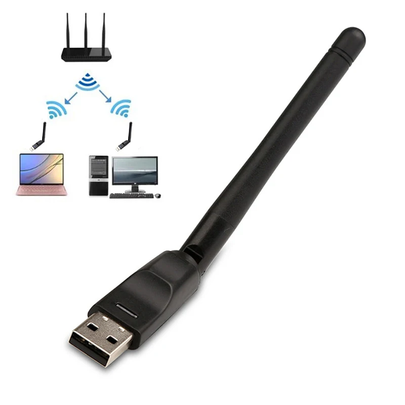 Mini USB WiFi Adapter Wireless Network Card for PC Laptop