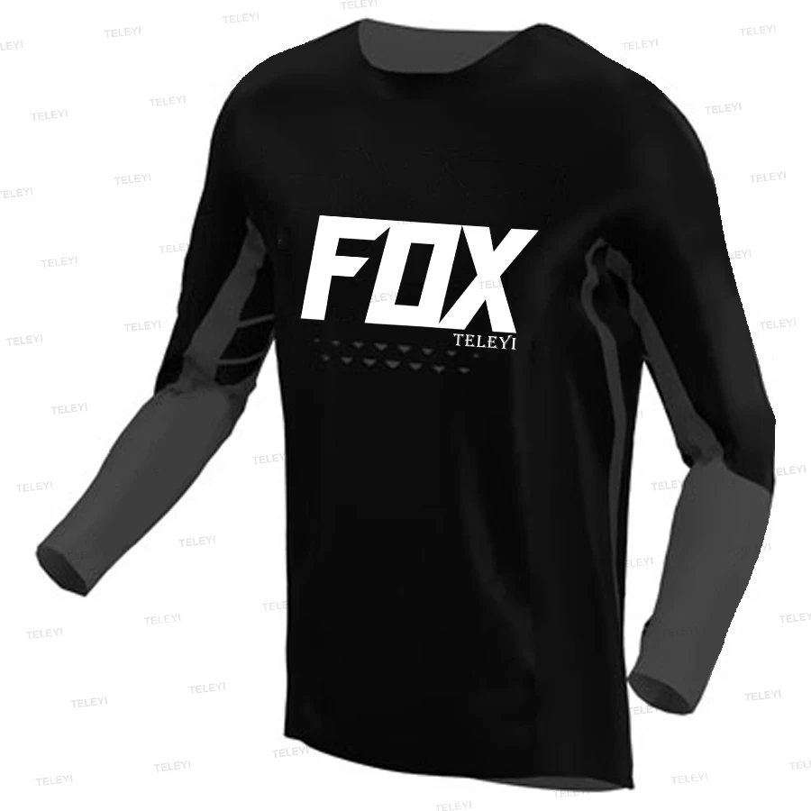 

Футболка для мотокросса FOX TELEYI, одежда для езды на мотоцикле и велосипеде, для трюков, горных велосипедов