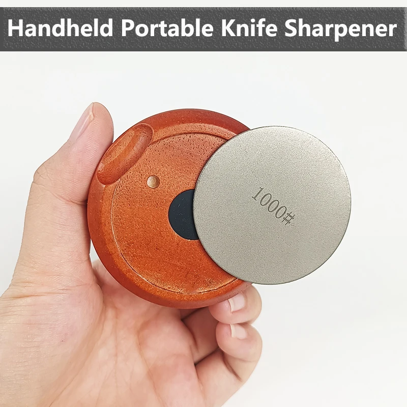휴대용 핸드 헬드 샤프너 양면 다이아몬드 샤프닝 스톤 모든 칼에 적합한 야외 ..