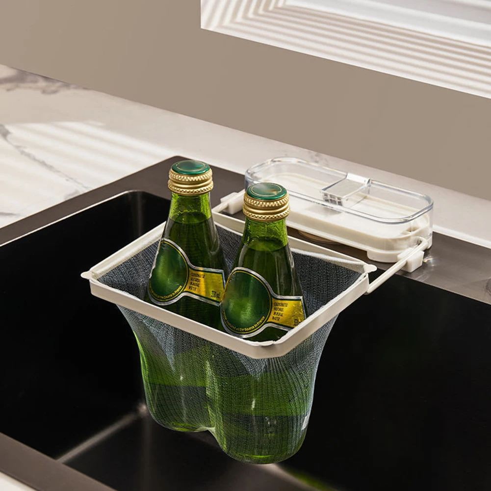 1 filtro per lavello a ventosa, scolapiatti con rete fiter per filtrare i rifiuti della cucina, cestello per lavello ad angolo triangolare 3