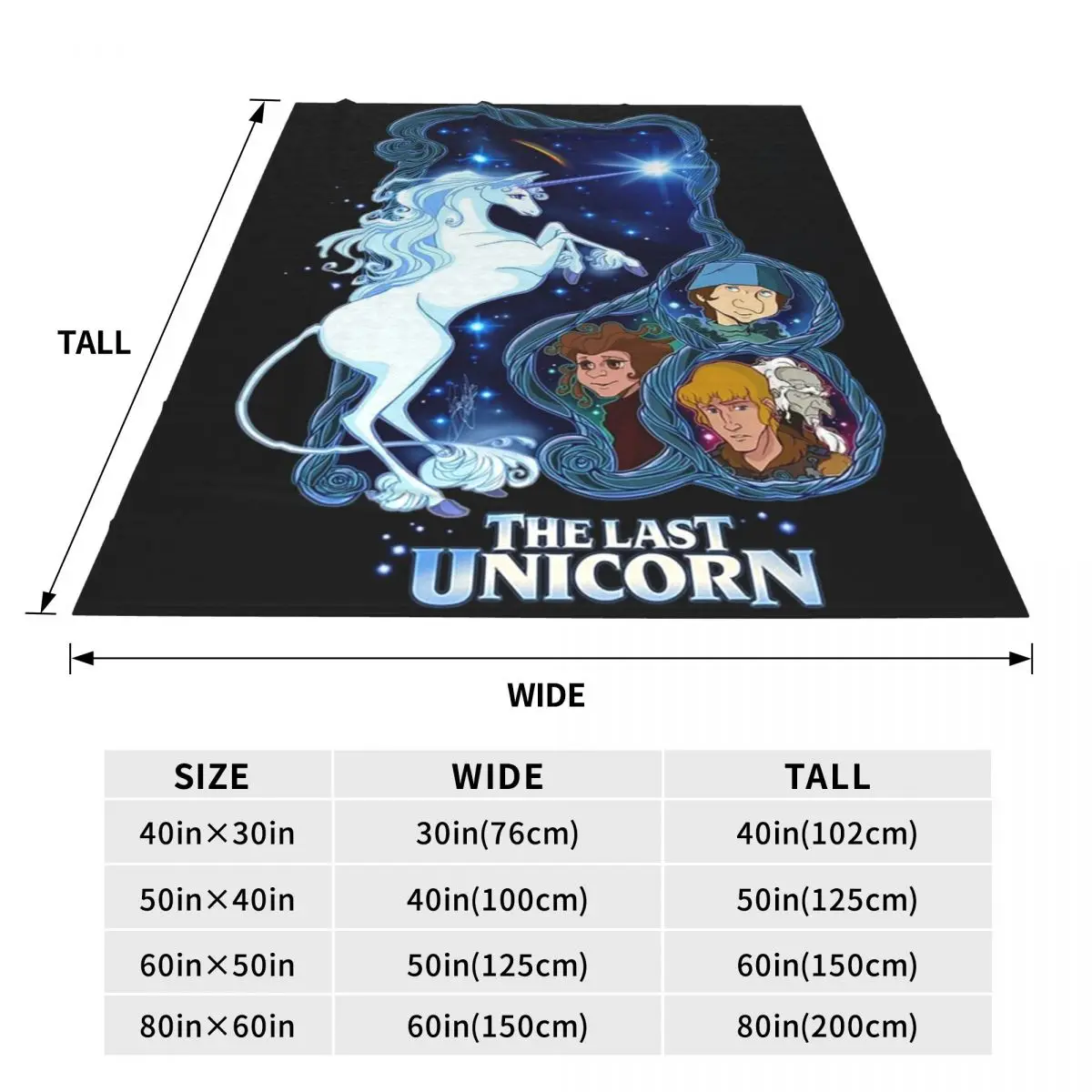 The Last Unicorn Blankets Fleece Breathable Sofa Throw Blankets For Couch Bedding Office Throws Bedspread Quilt 3