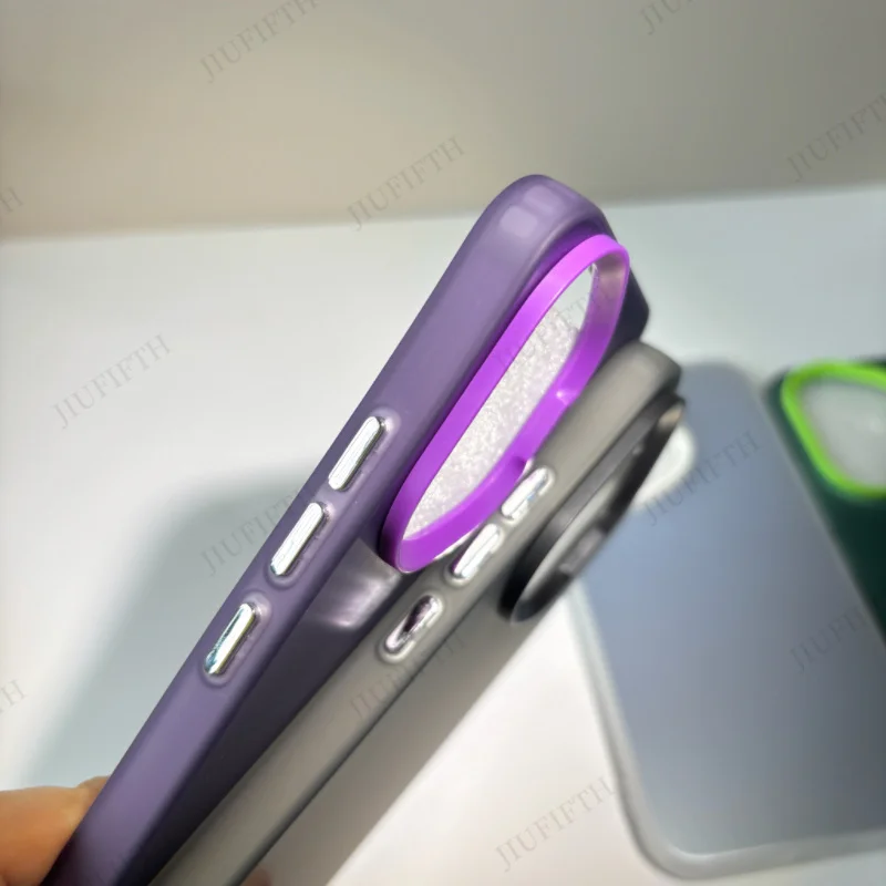 Luxury Metallic Aurora Shockproof Bumper Cover