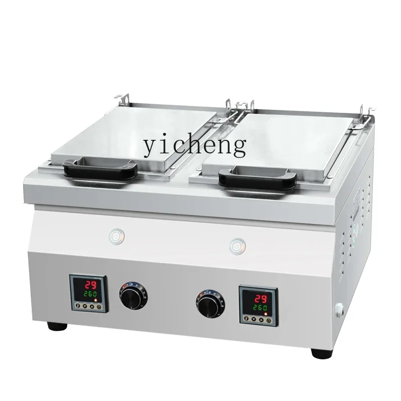 XL Fried Dumpling Machine Commercial Electric Heating Pork Bun Braising Pan Square Gas Desktop Fried Dumpling Stove