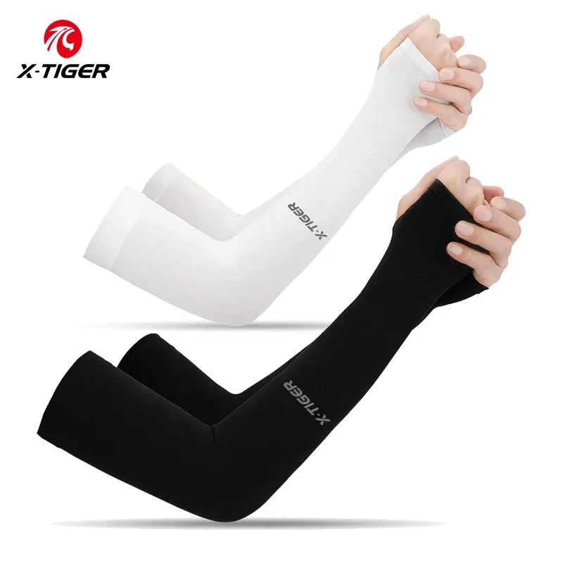 Cooling Arm Sleeves Sun Protection Arm Sleeves Arm Sleeves Ice Fabric Anti-UV Sunscreen Running Cycling for Men Women