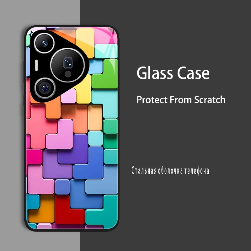 Enhanced Shockproof Tempered Glass Case Cover for Huawei Pura 70 Series