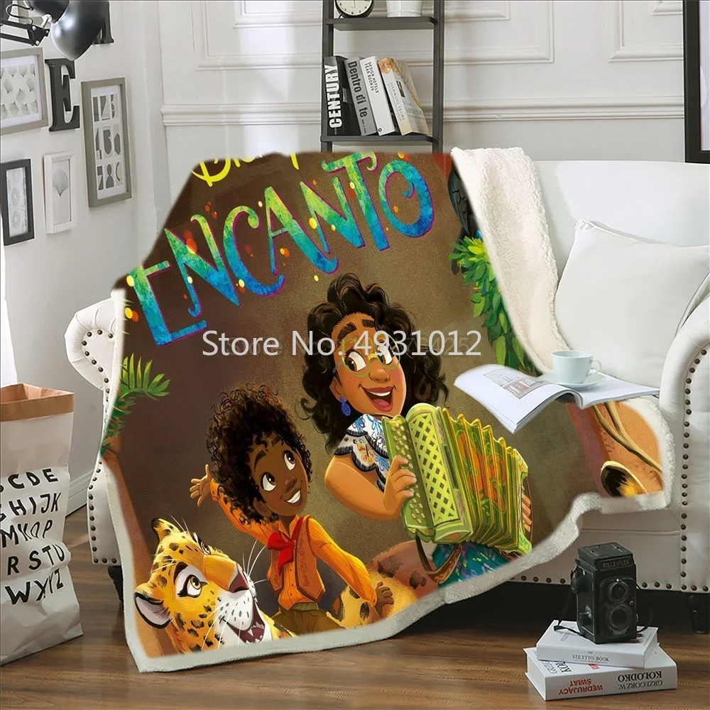 

Disney Encanto Mirabel Plush Blanket Throw Sofa Bed Cover Single Twin Bedding for Boys Girls Children Gifts Home Textiles