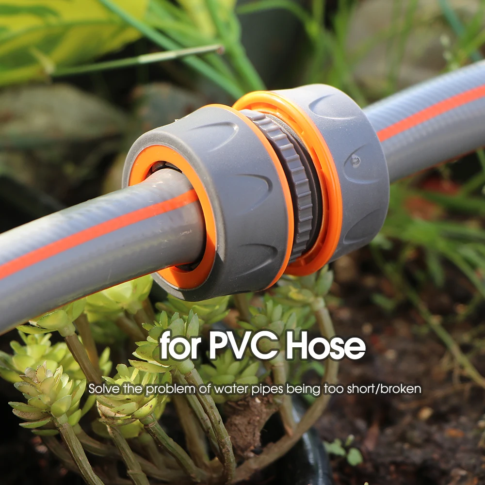 Hose Connector Garden Quick Pipe Coupler Stop Water 1/2 3/4 Inch 20/16mm for Car Wash Irrigation Tube Repair Joints