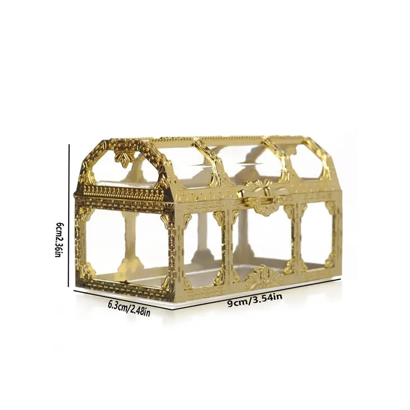 Gold ausgehöhlt Geschenk box Schatzkiste Form Lagerung Party Ehe Souvenir Süßigkeiten Verpackung Taschen – Detail 6