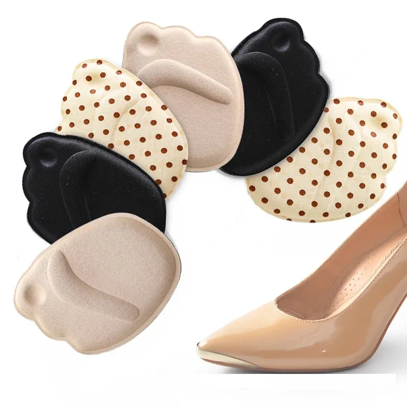 Forefoot Insoles Shoes Accessories Women Sponge Pads High Heel Soft Insert Anti-Slip Foot Protection Pain Relief Shoes Insert