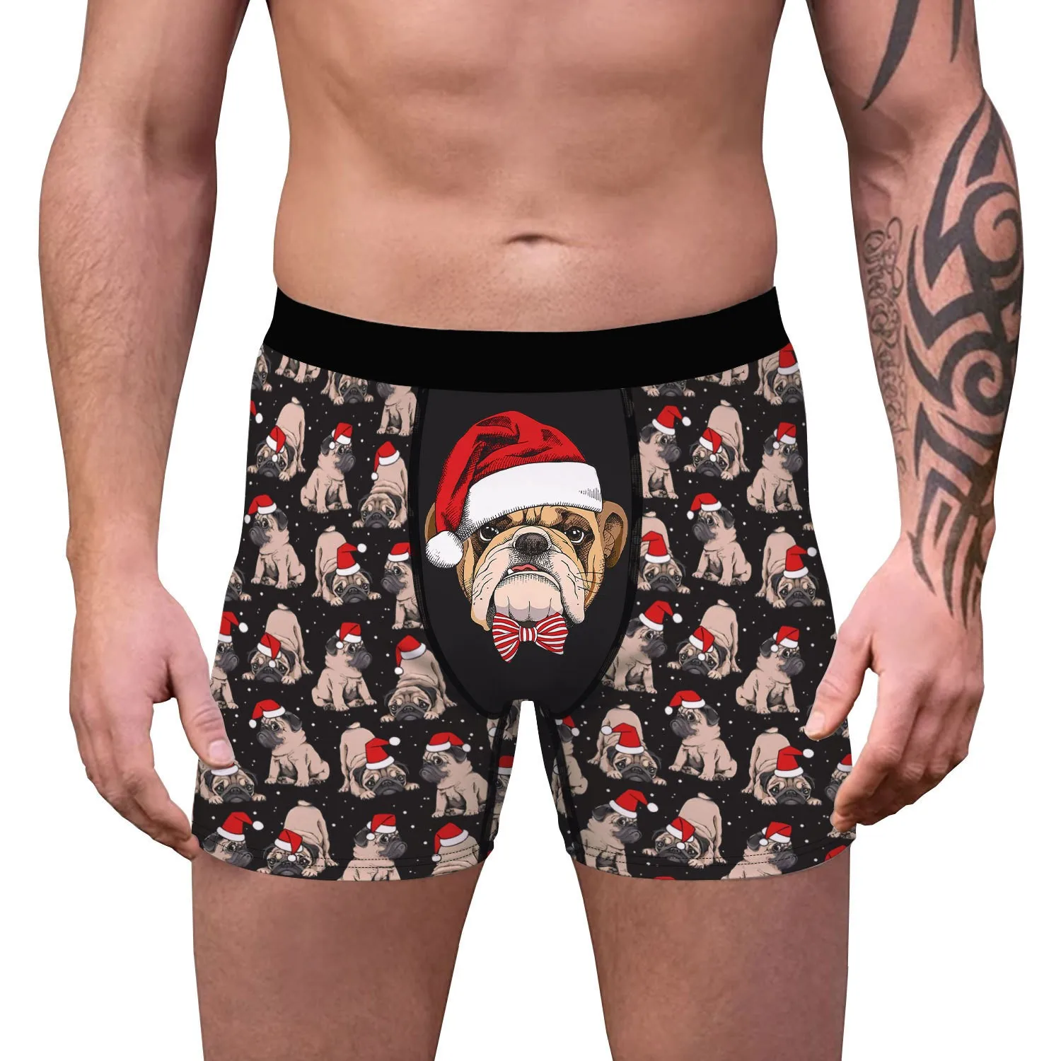 Men's Digital Printed Underwear Boxers Briefs Autumn