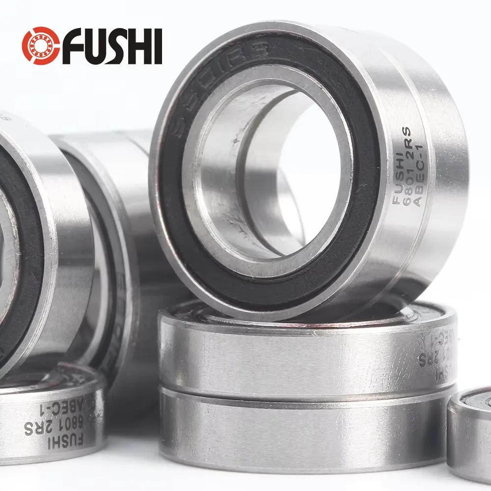 10PCS Thin Section Metal Sealed Shielded Bearing 6800RS 6801RS 6802RS 6803RS Orange Black Blue Seal Ball Bearings