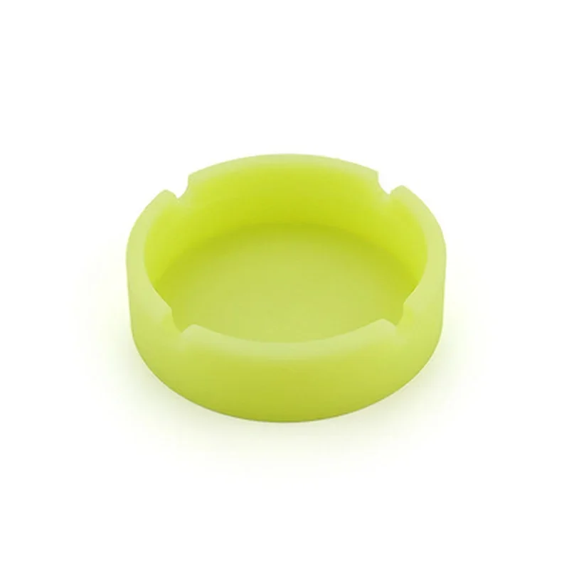 Round Square Luminous Silicone Ashtray portable ashtray cigarettes ashtray silicone ashtray stainless steel ashtray metal ashtray ceramic ashtray glass ashtray Desktop Carrying Case