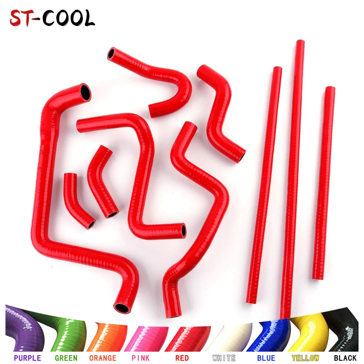 

For Fiat Punto GT 1.4 Turbo GT1 1993 1994 1995 Ancillary Coolant Tube Silicone Hoses Pipe Kit 10Pcs 10 Colors