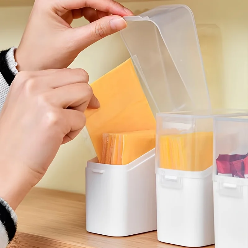 Description Picture 4 of itemStyle Tilted Transparent Lid Storage Box| Cheese Tea Coffee Storage Organizer| Small Item Classification Container