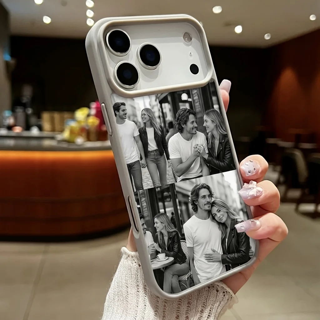 Personalized Magnetic Photo Phone Case - Custom Couples Design