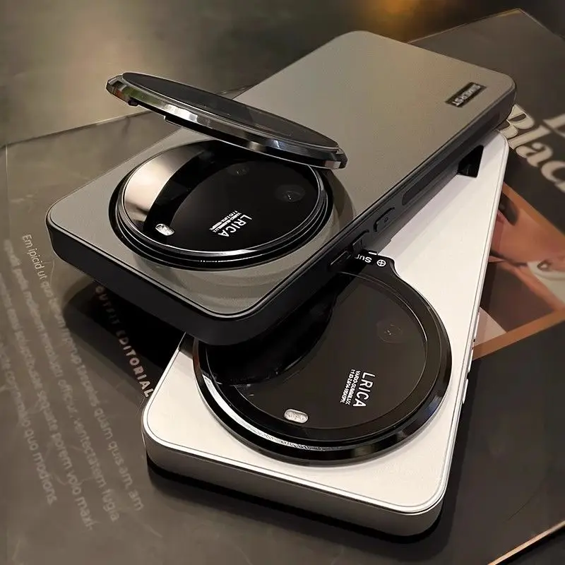 Ultra Thin Frosted Full Cover Case with Lens Protection and Anti-Drop Bracket