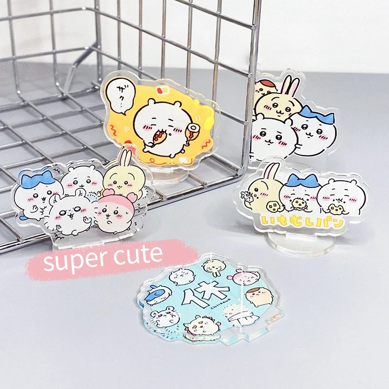 yiji Cartoon Acryl-Ständer Niedlicher ハチワレ Hachiware うさぎ USAGI Kreativer Kleiner Dekorativer Ständer Tischdekoration Geschenk
