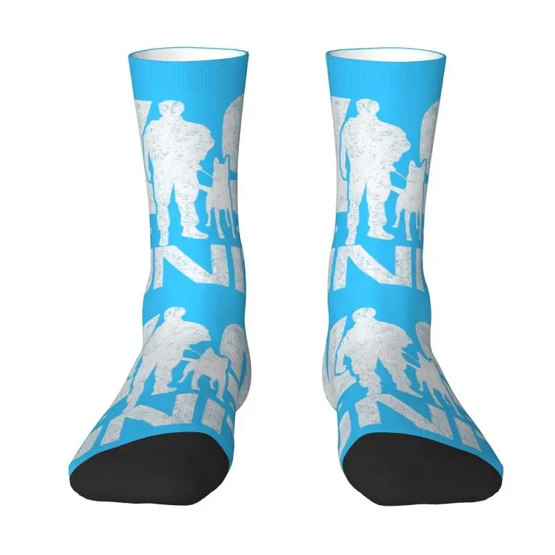 

K9 Unit Malinois Men Women Crew Socks Unisex Cute Belgian Shepherd Dog Spring Summer Autumn Winter Dress Socks