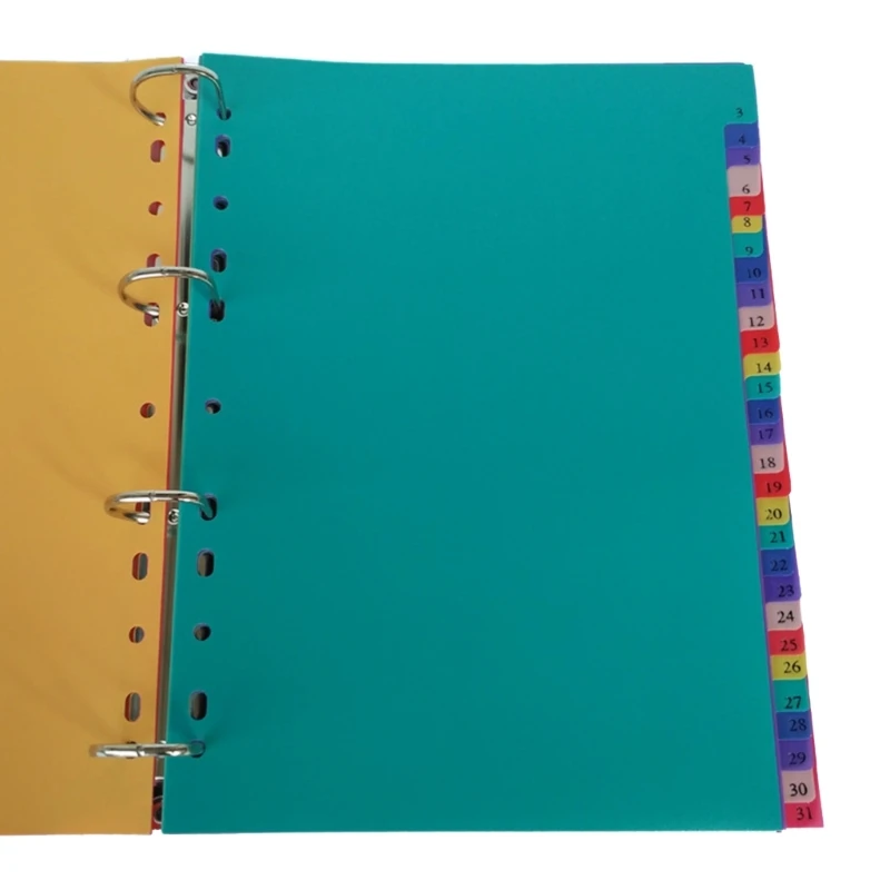 16FB 31 Sheets A 4 Subject Divider A 4 File Dividers Binders Dividers for Office Use
