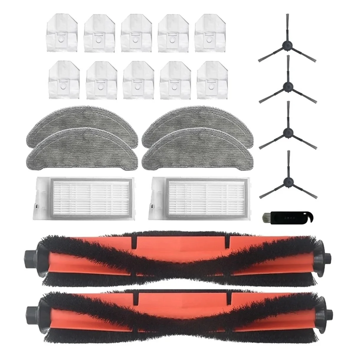 

Для робота-пылесоса Xiaomi Roidmi EVE Plus, основная боковая щетка, HEPA фильтр, швабры, тряпки, пылесборники, запасные части