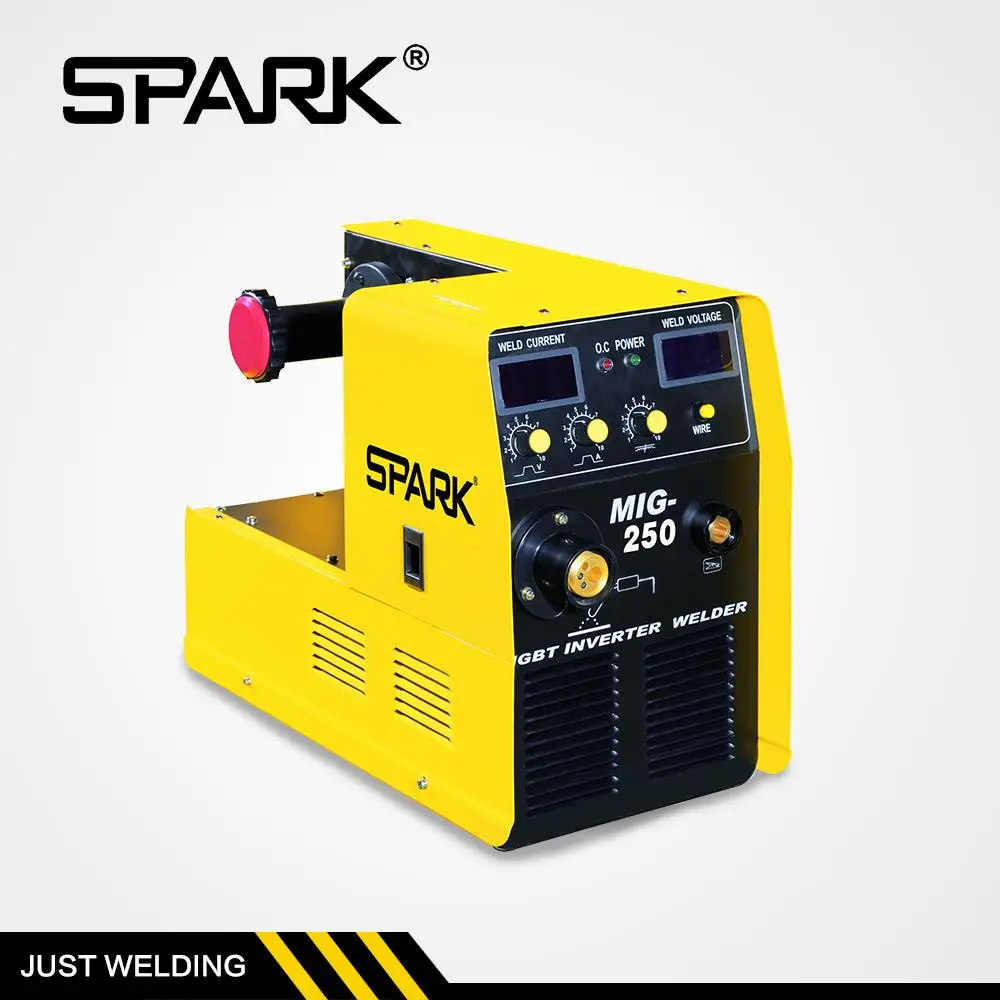 Best price nbc 250 mig 250 welder mig-250 igbt inverter pulse co2 aluminum mig welding machine 4