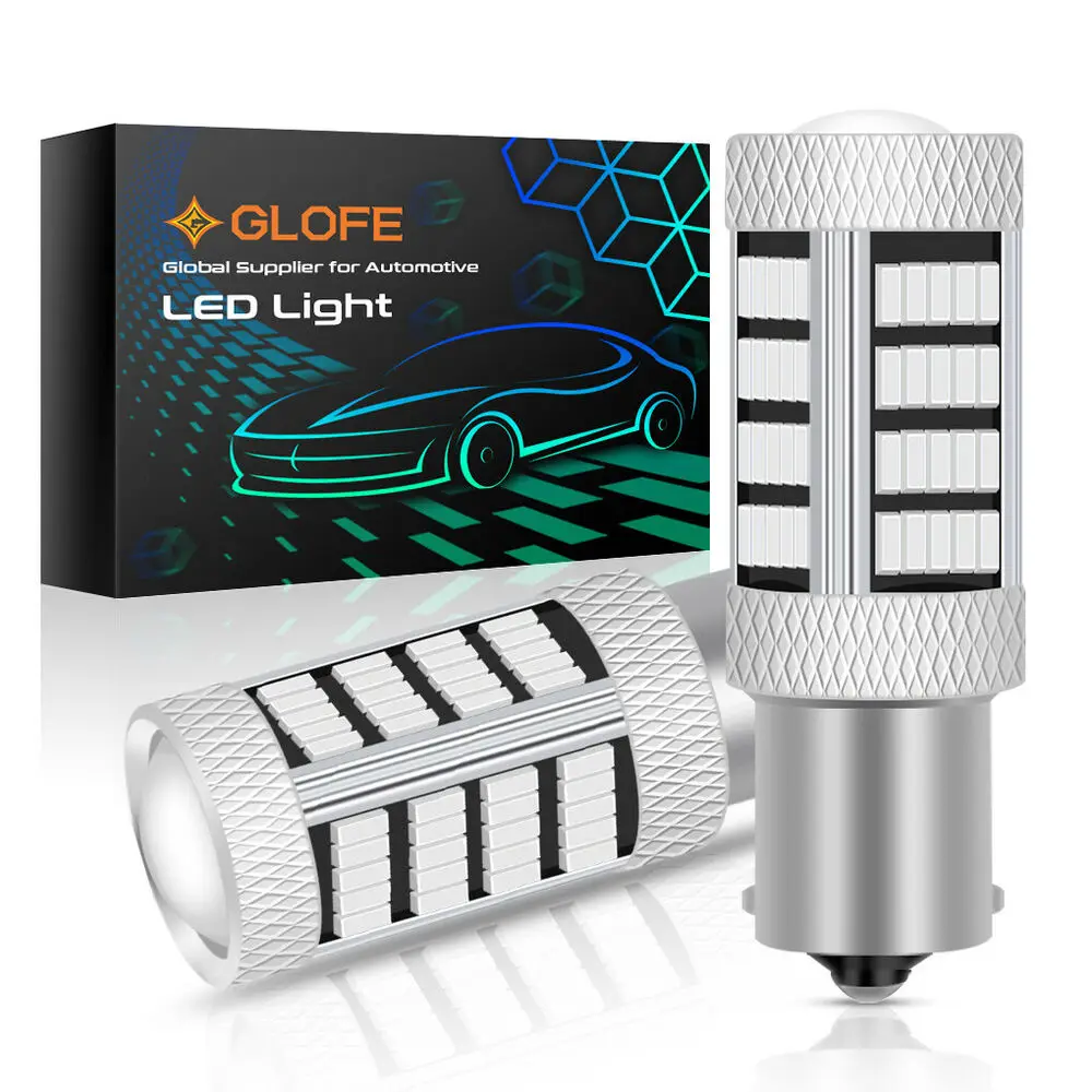 Glofe Red Led Daytime Running Drl Light 1156 Reverse Backup Parking Bulb P21W | Автомобили и мотоциклы