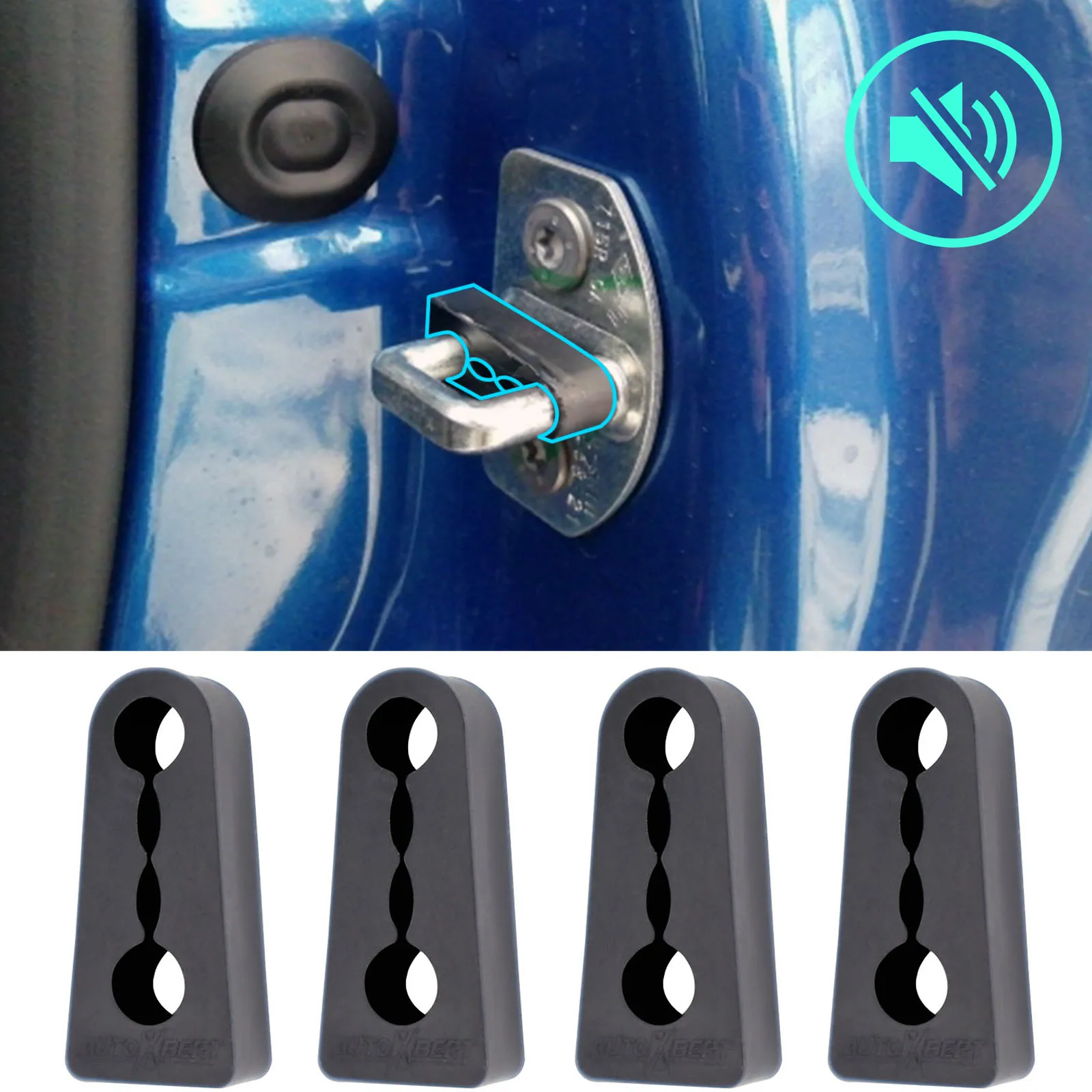 Ammortizzatore Tampone Serratura Per Renault Duster 2 Captur Kaptur Arkana Fluence Isolamento Insonorizzato Silenzioso Non Udente Pararumore