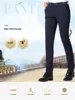 Men's Summer Fashion Business Casual Long Pants Suit Pants Male Elastic Straight Formal Trousers Plus Big Size 28-40 3