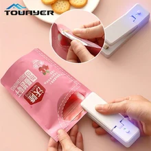  Mini Bag Sealer 2 in 1 Rechargeable Portable Heat Sealer Handheld Vacuum Heat Sealer and Seal Seal Plastic Bags for Food Storage 
