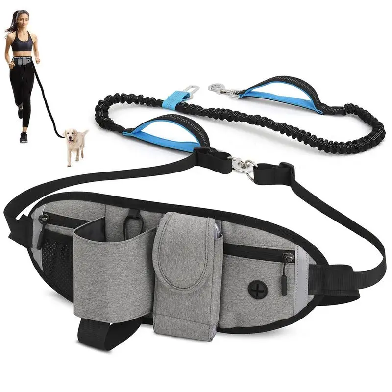 

Hiking Waist Pack Waist Backpack For Outdoor Fitness Waterproof Multi-Functional Dog Walking Bag With Large Capacity And Elastic