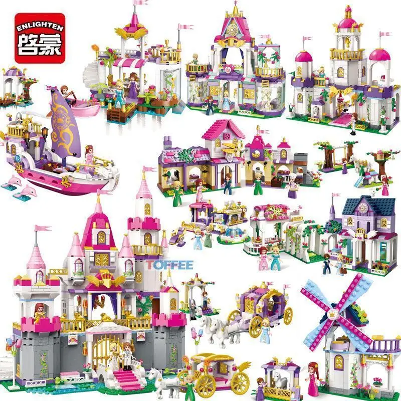 Keeppley Puzzle Building Block Leah Princess Suit Castle Girl Series Assemble Tabletop Ornament Gifts