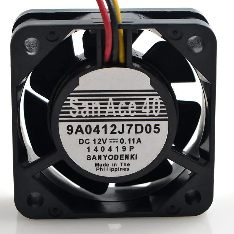 Новый вентилятор охлаждения радиатора для Sanyo 4015 9A0412J7D05 DC 12 В 0 11 а 40x40x15 мм 10 см