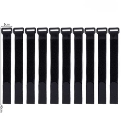 Reusable Nylon Cable Ties with Adjustable Hook and Loop Fastening for Cable Management and Organization (2cmx40cm)