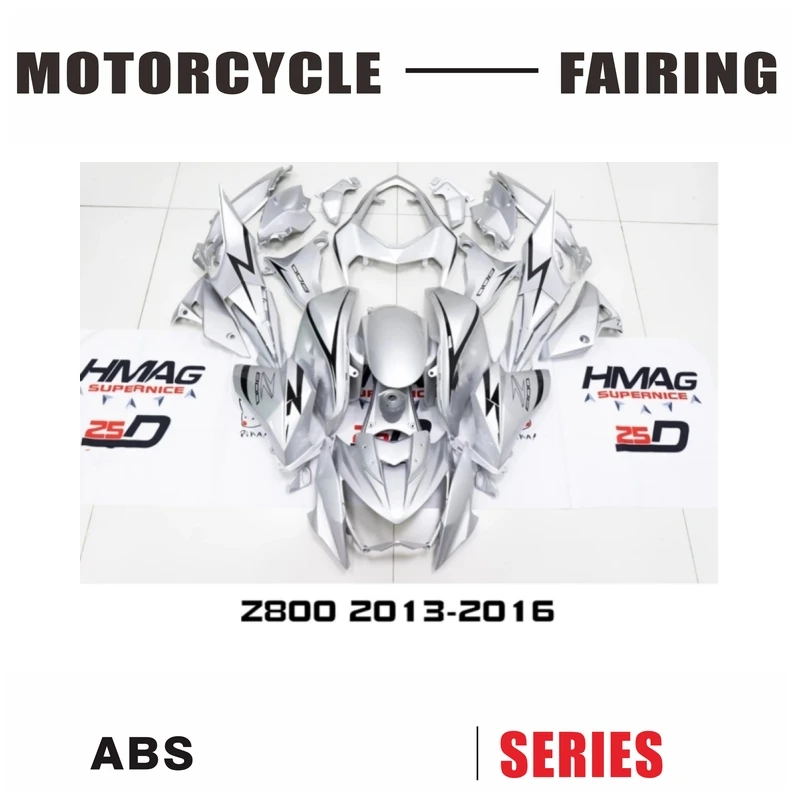 

Motorcycle Fairing Shell Silver Black Lines for Kawasaki Z800 2013-2016 13 14 15 16 ABS Injection Integrated Racing Car