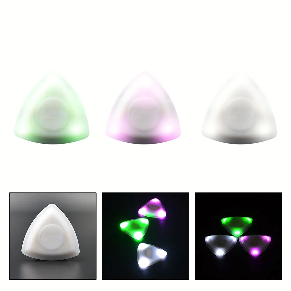 

LED Guitar Pick White/green/Red Plastic Guitar LED Pick Shining Luminous Non-Slip Colored Light Guitar Picks Plectrum