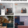 Solar Generator 1000 v2 with 200W Solar Panel(2024 New) 1070Wh Portable Power Station LiFePO4 Battery 1500W AC/100W USB-C Output 4