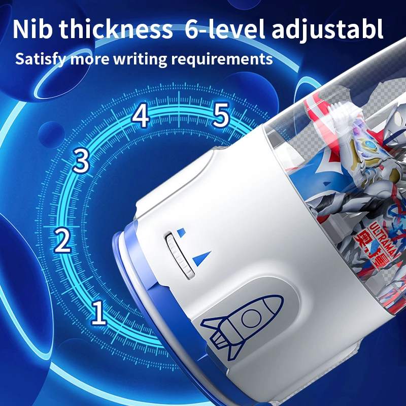 울트라맨 전동 연필깎이 완전 자동 빠른 연필깎이 대형 구멍 어린이 학교 용품 애니메이션 상품 선물