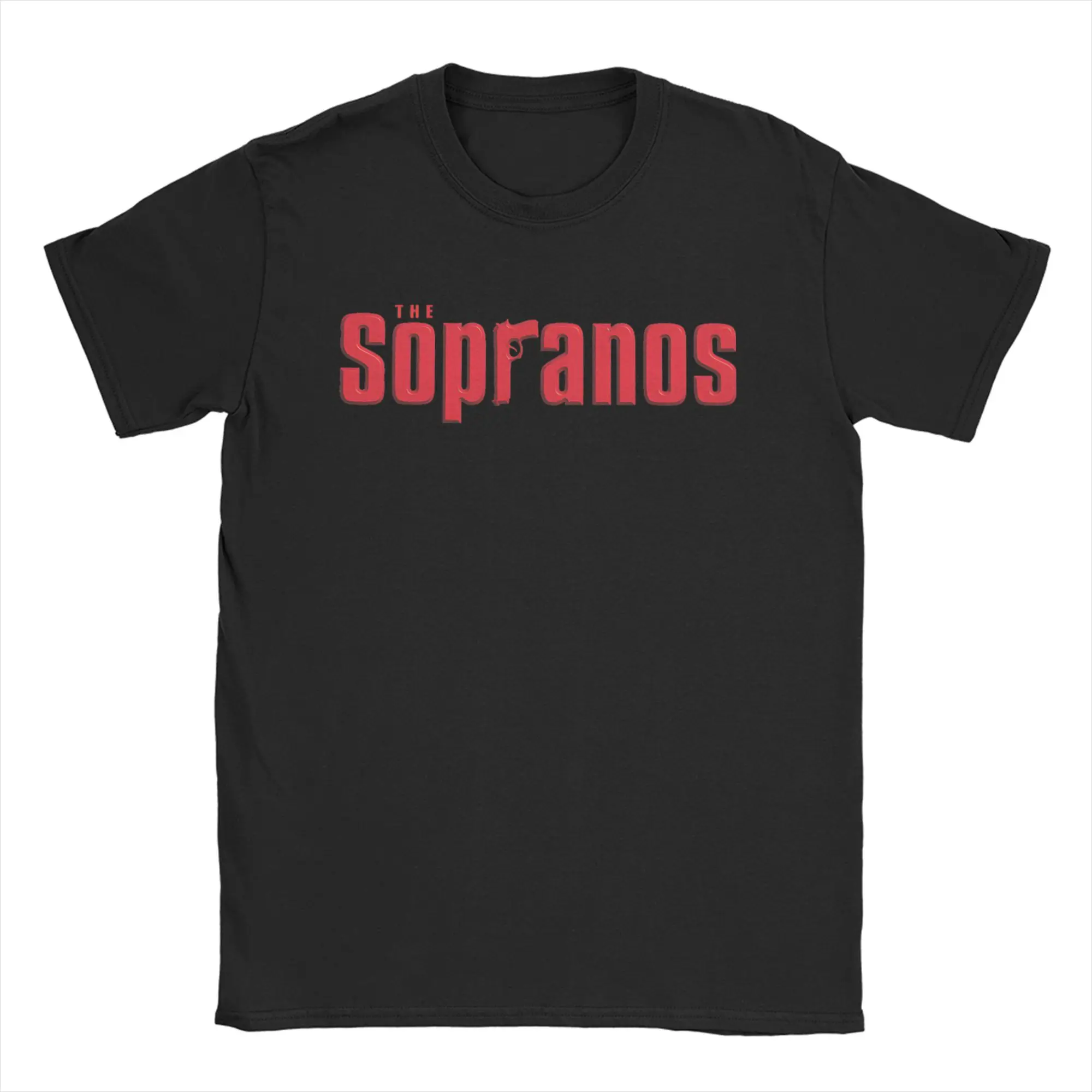 The Sopranos Werbe-Logo-Film-T-Shirts für Herren und Damen, Freizeit-T-Shirts aus 100 % Baumwolle, Rundhalsausschnitt, kurzärmeliges T-Shirt, Geschenk-Tops