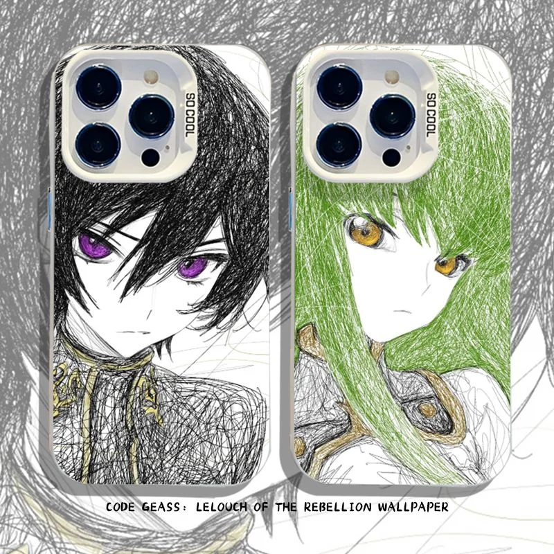 Luxury Comic Code G-Geass Hard Protection Case for iPhone 17 Air 16 15 ...