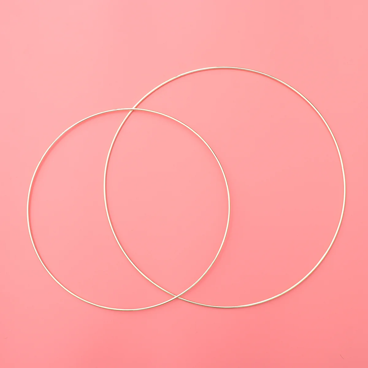 4 Pcs DIY Dreamcatcher Hoop Ring Metal Rings Decorate Accessories Tassel Garland 3