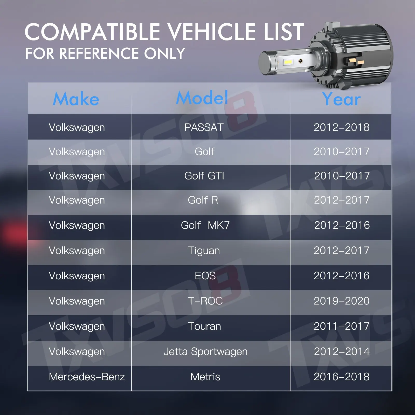 Bombillas Led H7 Canbus De 12V Para VW Golf 7, Faros De Coche, 6000K, 70W, 14000LM, Lámparas De Diodo H7 De Haz Bajo - Imagen 6