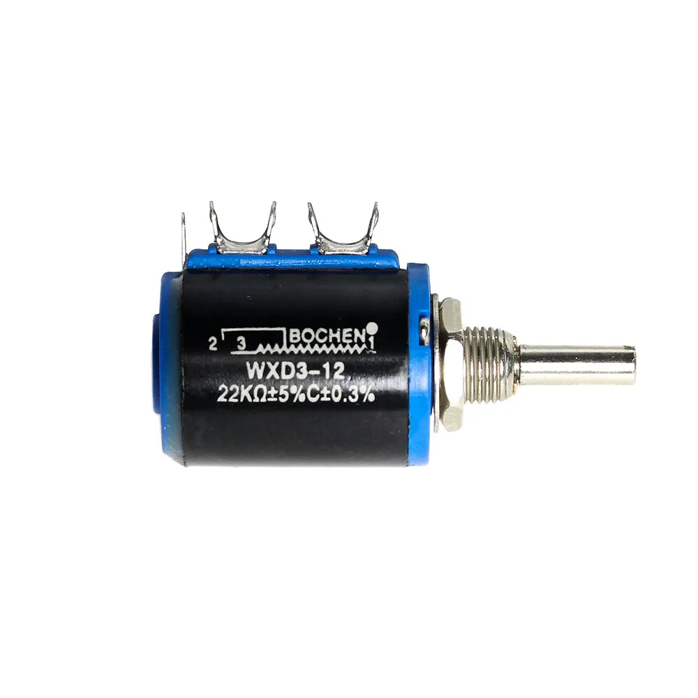 1PCS WXD3-12 1W Potentiometer Wirewound Resistance 100R 220R 1k 2.2k 3.3k 4.7k 10k 33k 47K multiturn potentiometer linear potentiometer rotary potentiometer trimmer potentiometer electronic components
