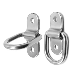 10Pcs D Lashing Hook Tie Down Anchors Ring Cargo Tie Down Ring for Car Truck Trailers RV Boats GTWS